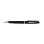 Custom Printed Waterman Pens- Black With Gold Trim by SwagSway Promotions