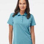 Custom Personalized Polo Shirts in Hazy Blue Color. Branded Wearables by SwagSway Promotions
