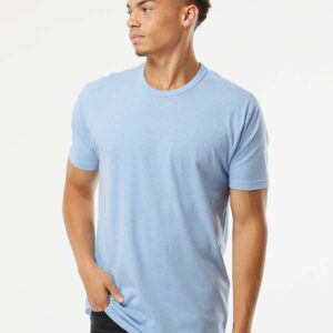 Next Level -Unisex CVC T-Shirt - L, Heather Columbia Blue