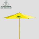 Custom Printed Umbrellas by SwagSway Promotions. 7' Wood Market Umbrella.