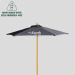 Custom Printed Umbrellas by SwagSway Promotions. 7' Wood Market Umbrella.