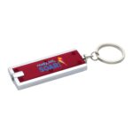 Custom Rectangular Key Lights, Customized Keychains, branded Keyrings by SwagSway Promotions, Swagsway Promotions is the Top Supplier for Promotional Products in Canada and the US