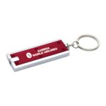 Custom Rectangular Key Lights, Customized Keychains, branded Keyrings by SwagSway Promotions, Swagsway Promotions is the Top Supplier for Promotional Products in Canada and the US