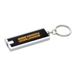 Custom Rectangular Key Lights, Customized Keychains, branded Keyrings by SwagSway Promotions, Swagsway Promotions is the Top Supplier for Promotional Products in Canada and the US