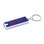 Custom Rectangular Key Lights, Customized Keychains, branded Keyrings by SwagSway Promotions, Swagsway Promotions is the Top Supplier for Promotional Products in Canada and the US